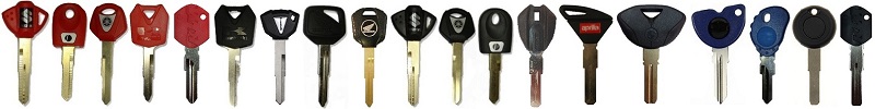 Motorbike keys with a chip lost all keys, alle motorfiets sleutels kwijt.