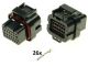 Moto Guzzi IAW 26 way ECU CDI ECM motorcyle connector set