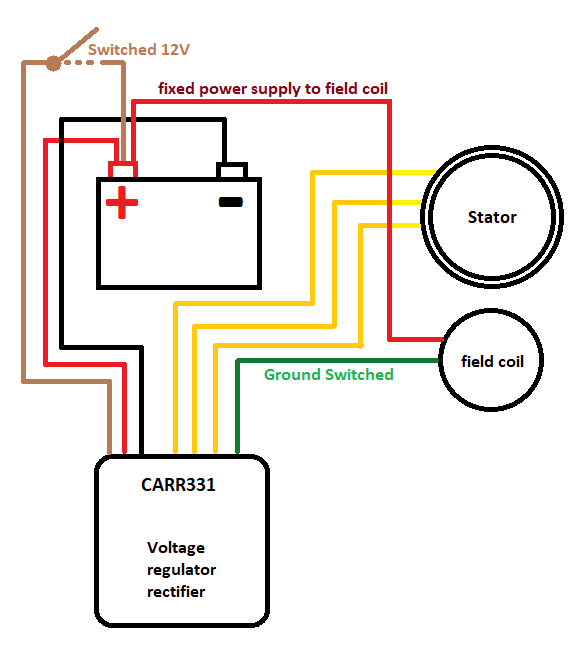 Kawasaki KZ750 Z750 voltage regulator spanningsregelaar