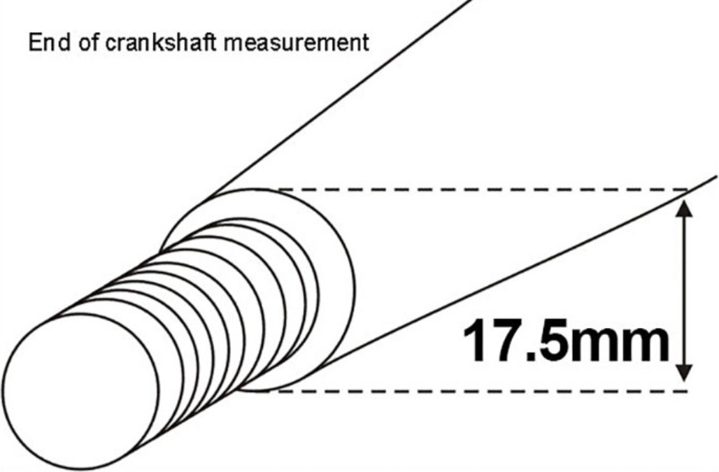 Yamaha RD350 YPVS crankshaft size